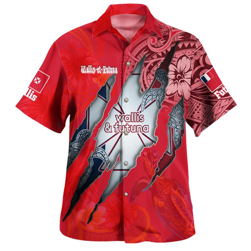 Hawaiian Beach Shirt Fashion Men's Shirt Retro Casual Street Clothing Men's Summer Unisex Short Sleeve Top