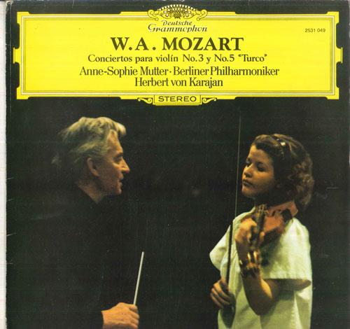 

LP Record ANNE SOPHIE MUTTER, HERBERT VON KAR - Mozart Concerto Para Violin Y Orque 2531049 DEUTSCHE GRAMMO 1980 Spain Classical Used