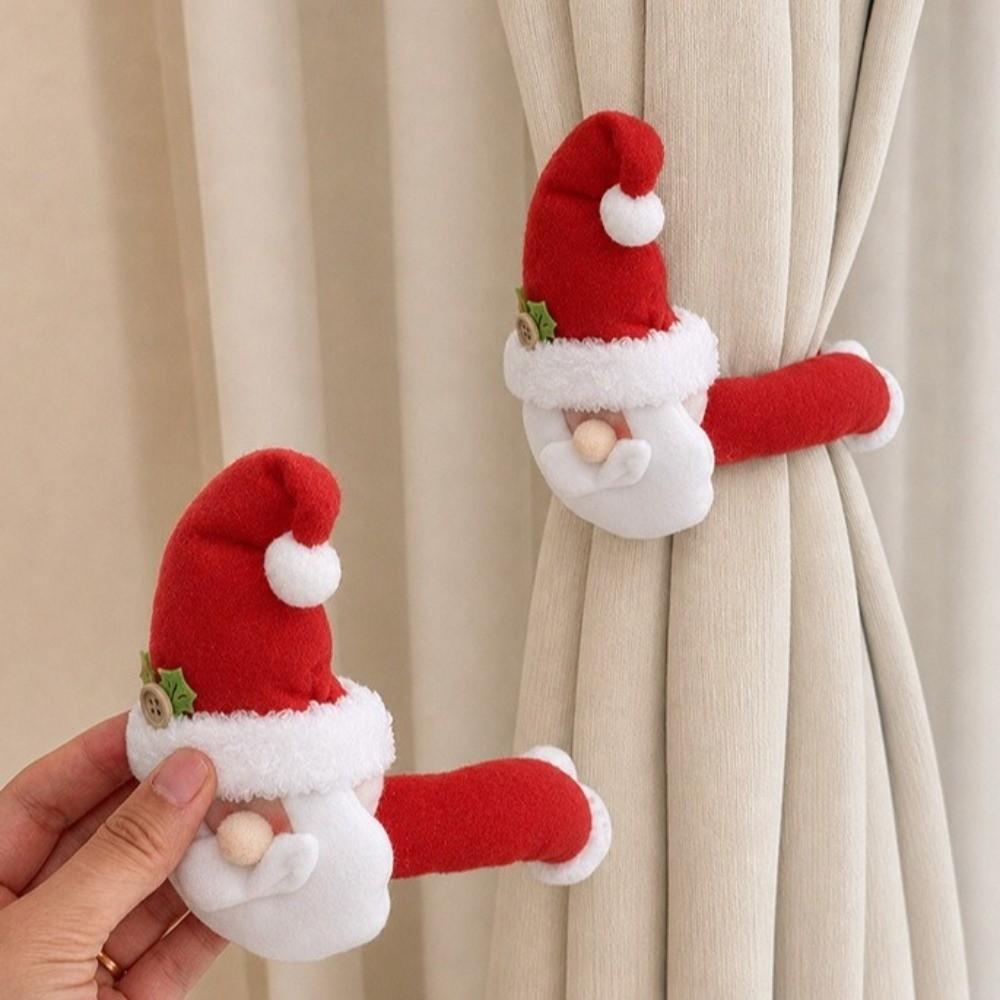 Deer Christmas Curtain Tiebacks Snowman Xmas Curtain Buckle Christmas Decorations  Home Decoration