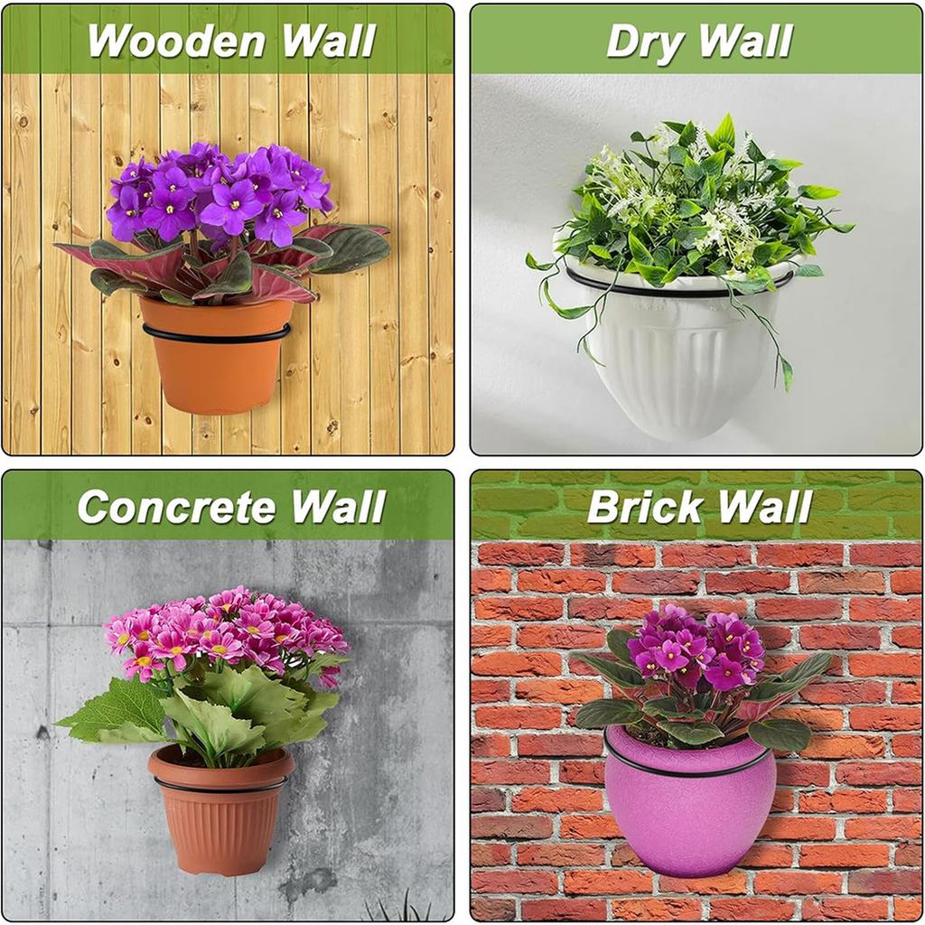 Podnosy pod květináče Nástěnné držáky na květináče Kovové háky a závěsy na květináče Nástěnný držák Stojan na rostliny Zahrada