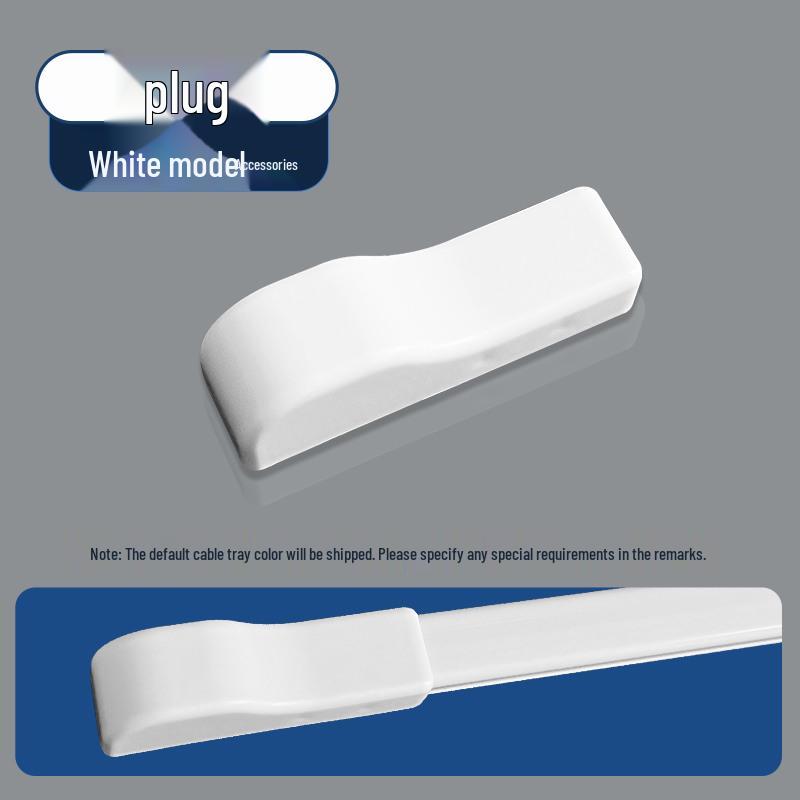 Gray Surface-Mounted PVC Wiring Raceway Cover Organizer
