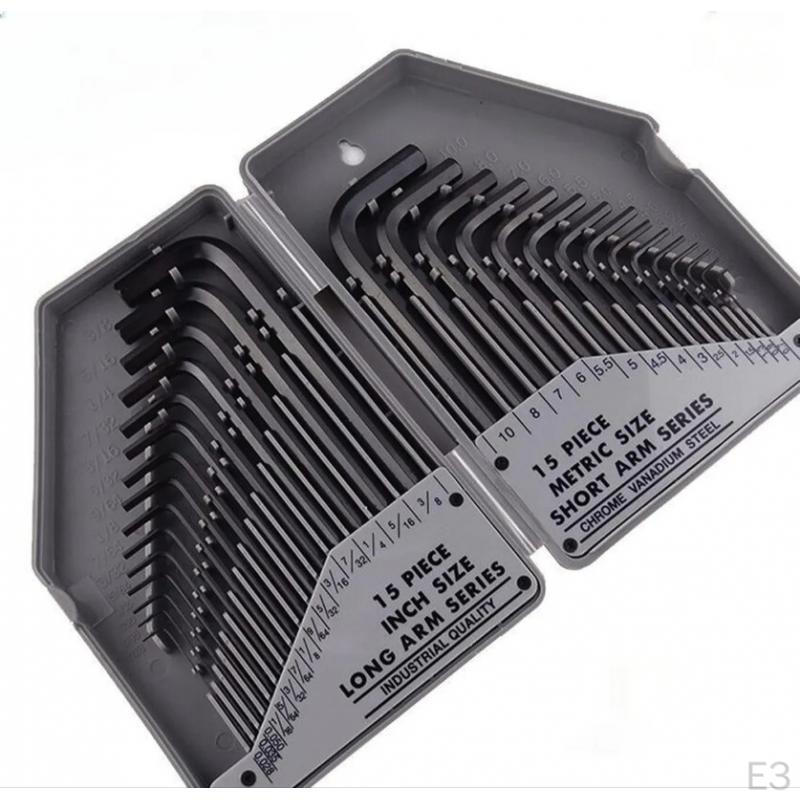 30 Pieces Box Packed Hex Key Repairing Tool Bike Wrench Set for Car Home