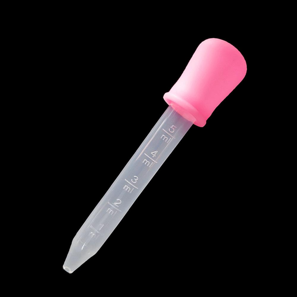 Silicone World 5ML Silicone Dropper Water Medication Dispenser Pipette With Scale Baby Pet Anti Choking Feeding Medicine Tools