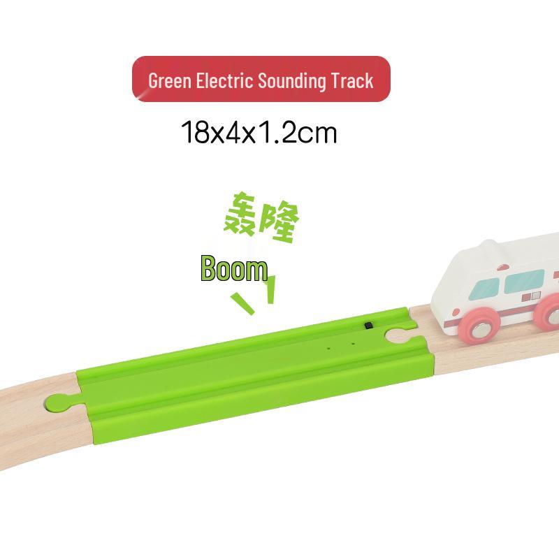 Electric Touch-Activated Train Track Button Compatible with Wooden Tracks