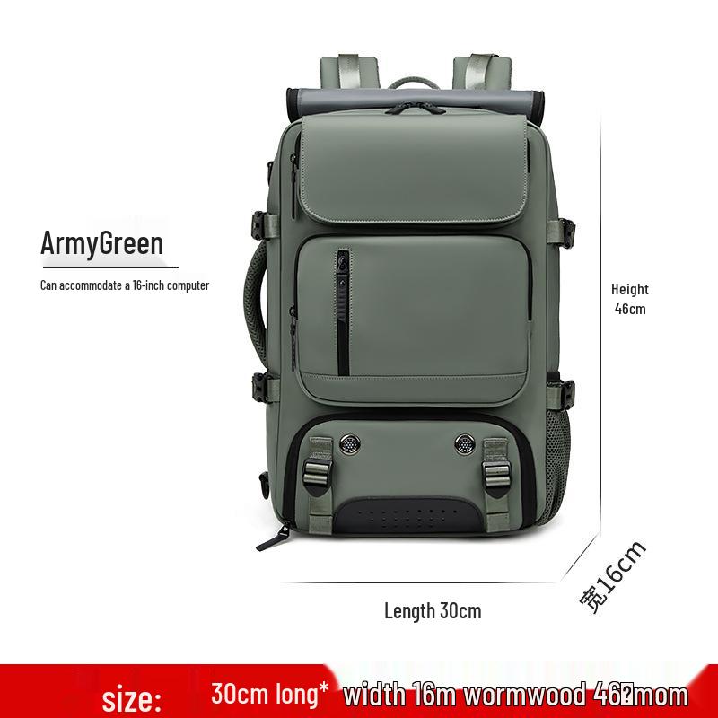 Men's Multifunctional Large Capacity Water-Resistant Outdoor Travel/Camping Backpack and Crossbody Bag