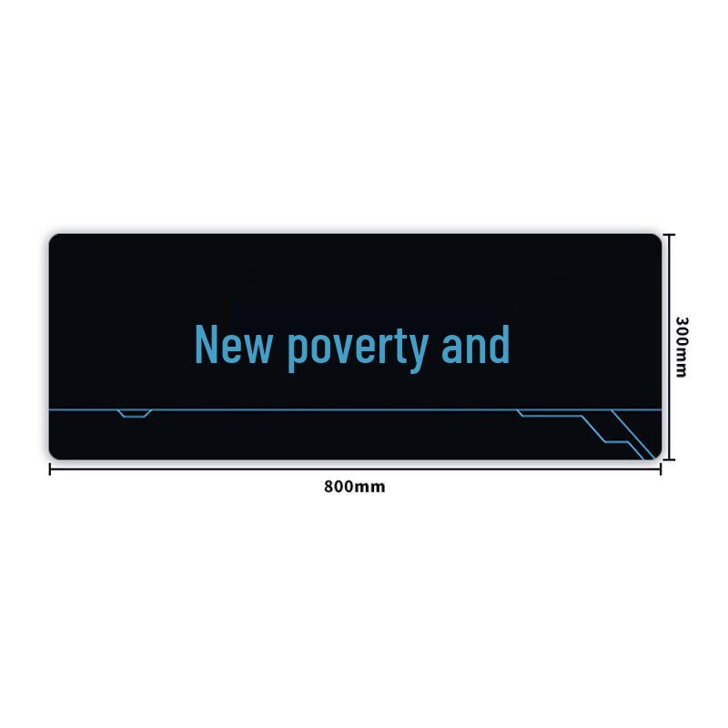 

Очень большой грязеотталкивающий игровой коврик для киберспорта с настраиваемой подставкой для запястий чёрный