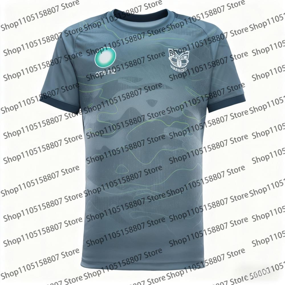 The 2026 New Zealand Warriors Rugby Training Uniform T-shirt Is A Must-have for Men and Women, Featuring A Quick-drying Top