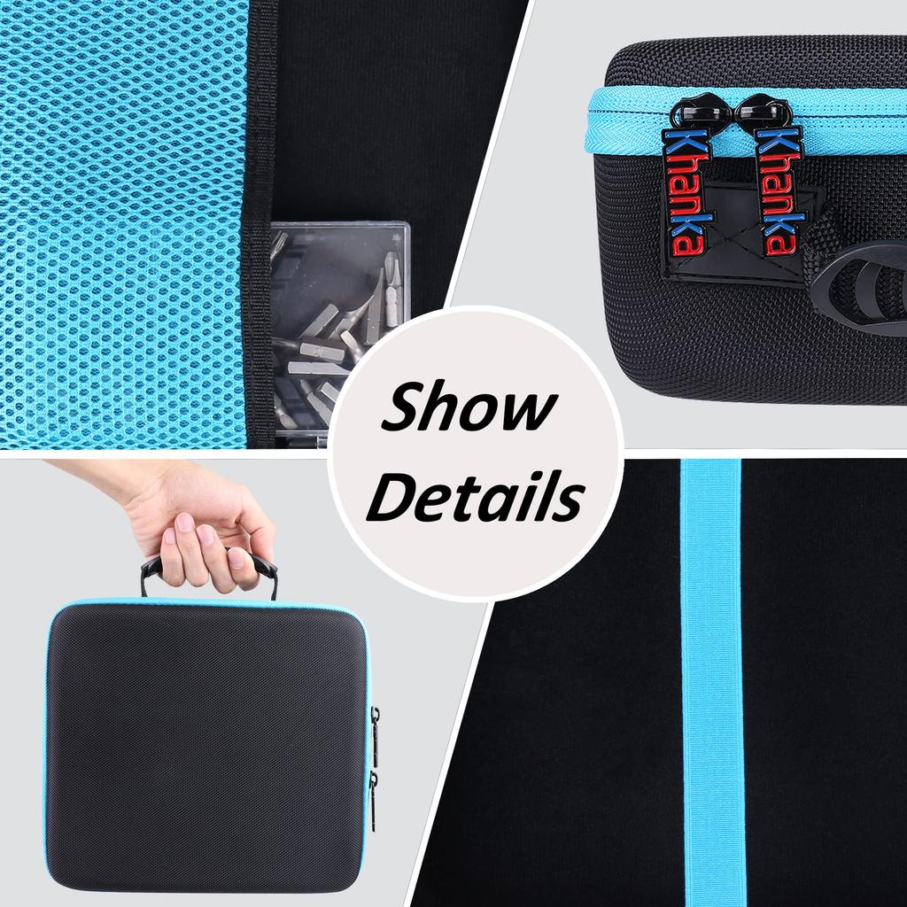 (Case only) Makita DF484DZB/XFD10Z/HP484DZ/DF033DZ/DF484DZ/DF333DZ Cordless Driver Drill Storage Case - Khanka