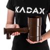 KADAX Sammler Fänger für Regenwasser mit Ventil 100mm Braun
