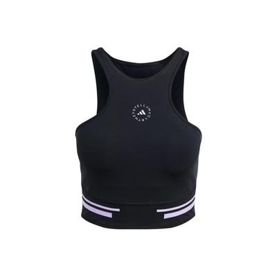 X Stella McCartney Truepace Running Crop Top Color Block Sports Tank Women Tops Black IP9141