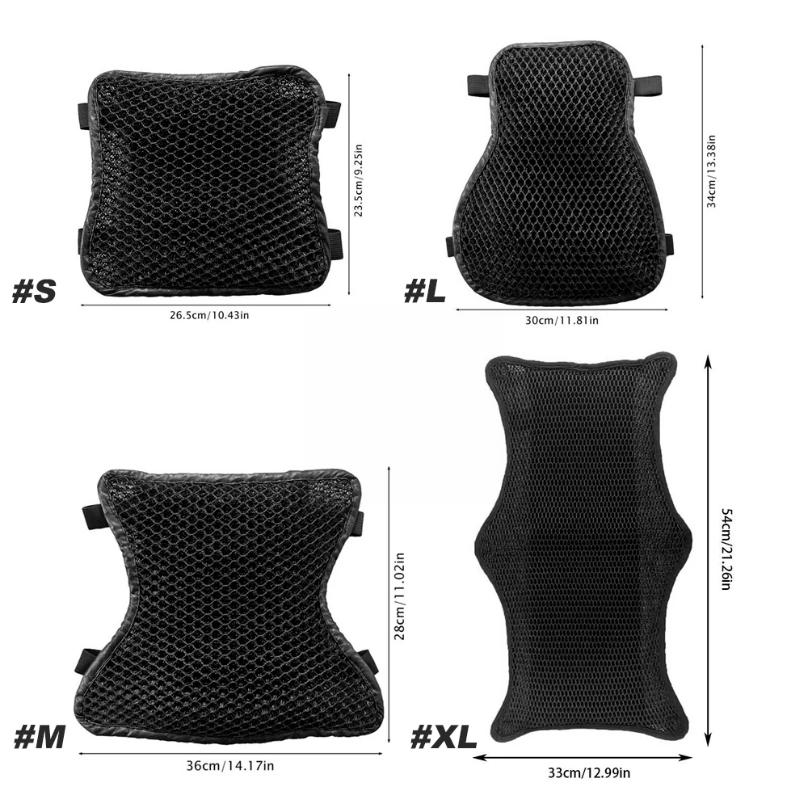 1 Stück Motorrad-Sitzkissen Luftkühlung 3D-Netz Motorrad-Sitzpolster, Gesäßschutzpolster, Motorrad-Kühl-Sitzbezug