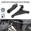 Clutch Arm Extension Lever Bracket for MT-07 2018-2022 Aluminum Alloy Clutch Arm Lever Bracket for Tenere 700 XTZ700 2019-2024 (Black)