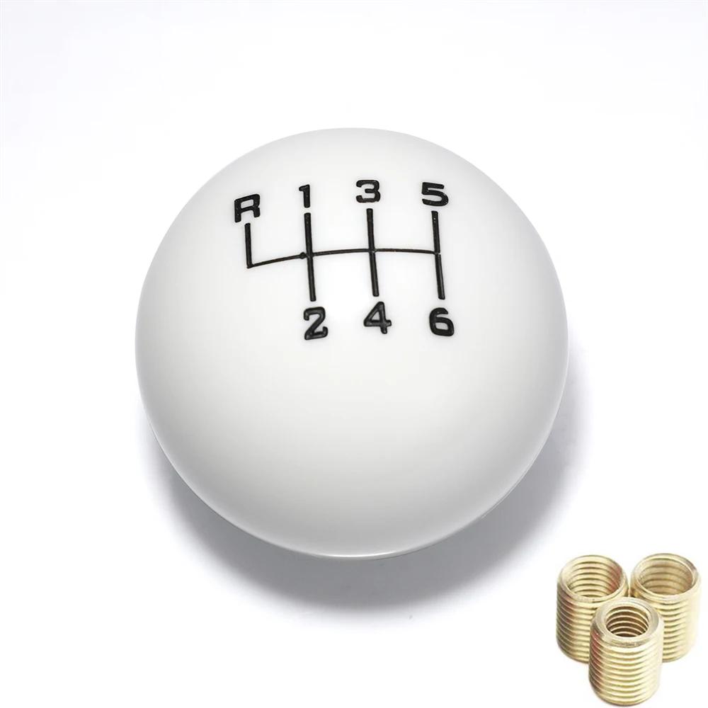 Universal 6 Speed Ball Shape Acrylic Car Gear Shift Knob Shifter Lever Head