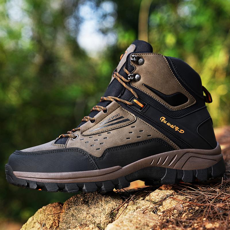 Men's Outdoor Hiking Shoes Waterproof Trekking Shoes All Day Comfort Hiking Boots