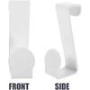 Housoutil 2PCS Z-Shaped Hooks for Toilet Seat, Potty Hook Toilet Tank Hooks, Plastic Hanging Hooks for Home Storage Bathroom, Kitchen, White
