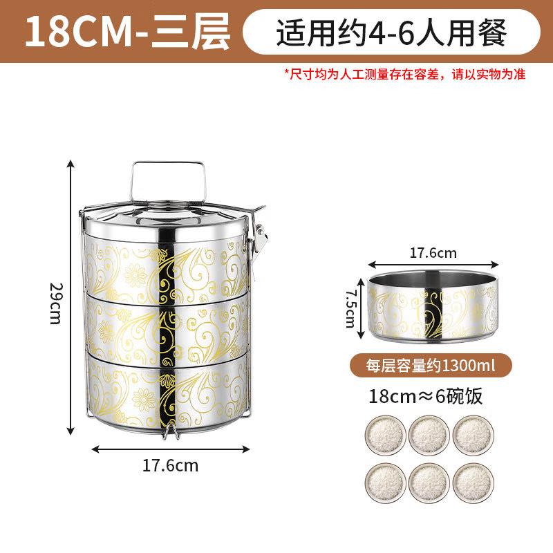 Debo Portable Stainless Steel Lunch Box with Handle