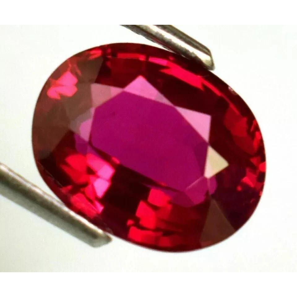 Certified Natural Red Ruby Mozambique Oval Cut 13-14 Ct Flawless Loose Gemstone