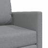 Sleeper Sofa 60 Cm Light Grey Fabric