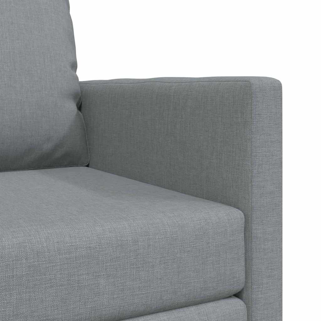 Sleeper Sofa 60 Cm Light Grey Fabric