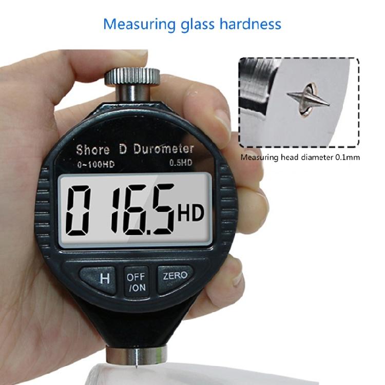 Electronic LCD Durometer Sclerometer Rubber Hardness Tester Meter Paragraph Tool
