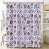 Cute Fruit Shower Curtain Tropical Watermelon Pineapple Banana Pattern Bathroom Decor Farmhouse Style Home Textile Quick Dry