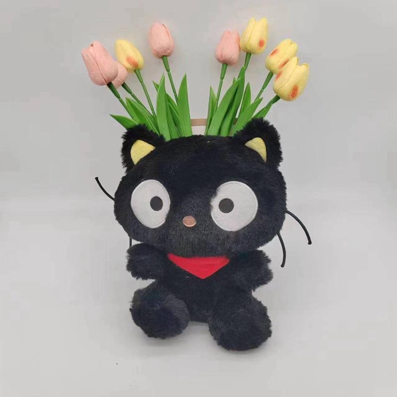 Black Cat Chococat Plush-Sanrio Chocolate Cat Plush Doll Toy