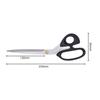Straight Head Stainless Steel Sharp Blade Korean Barbecue Clips ABS Handle Household Vegetables Salad Kitchen Scissors
