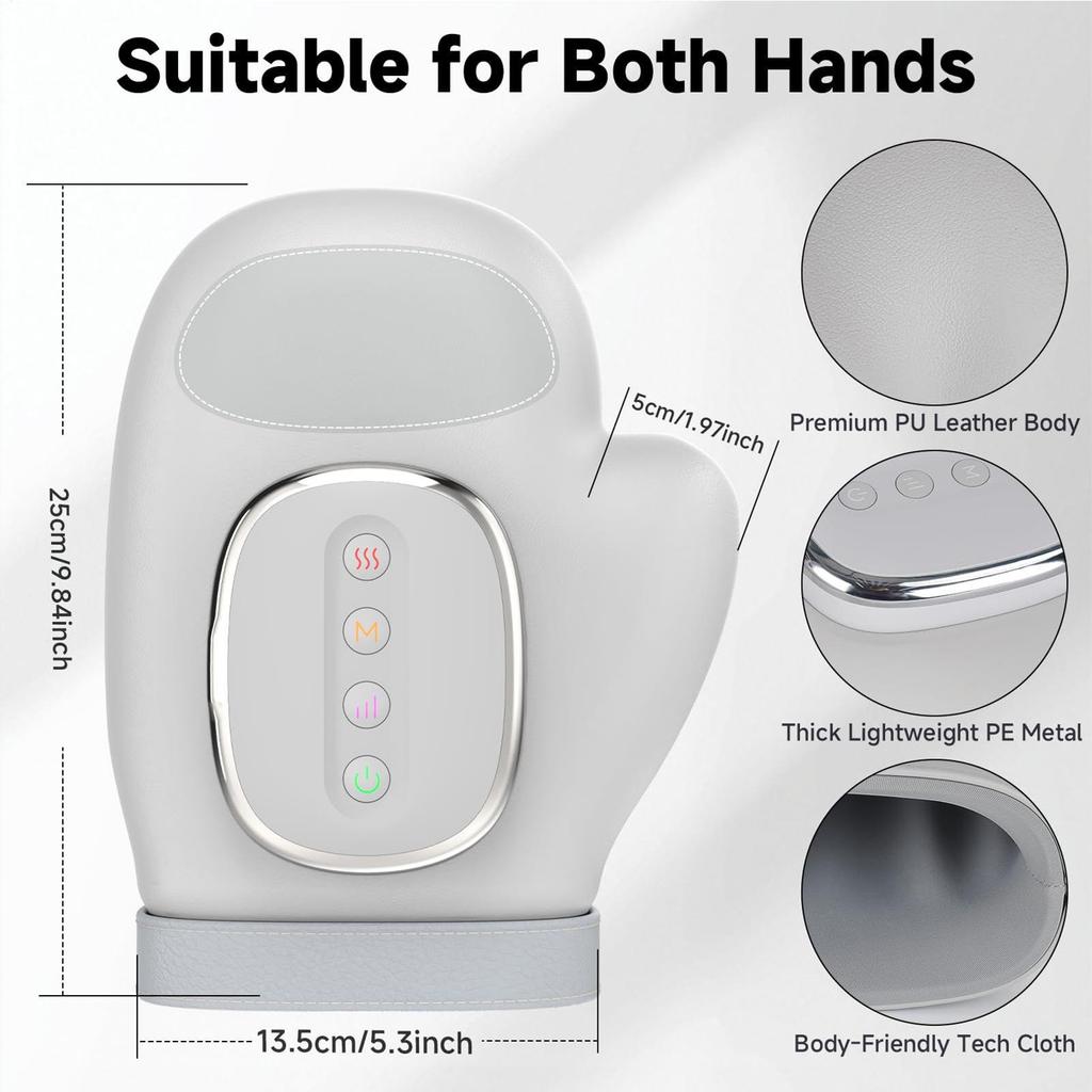 Electric Hand Massager Hot/Cold Care Wrist Massage Machine Heat/Air Bag Compression Carpal Tunnel Wrist Finger Kneadings Massage