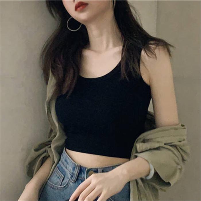 Women's 2022 Spring/Summer Sleeveless Crop Tank Top