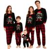 Christmas Print Family Set Long Sleeved Top And Pants Family Set Parent-child Outfit