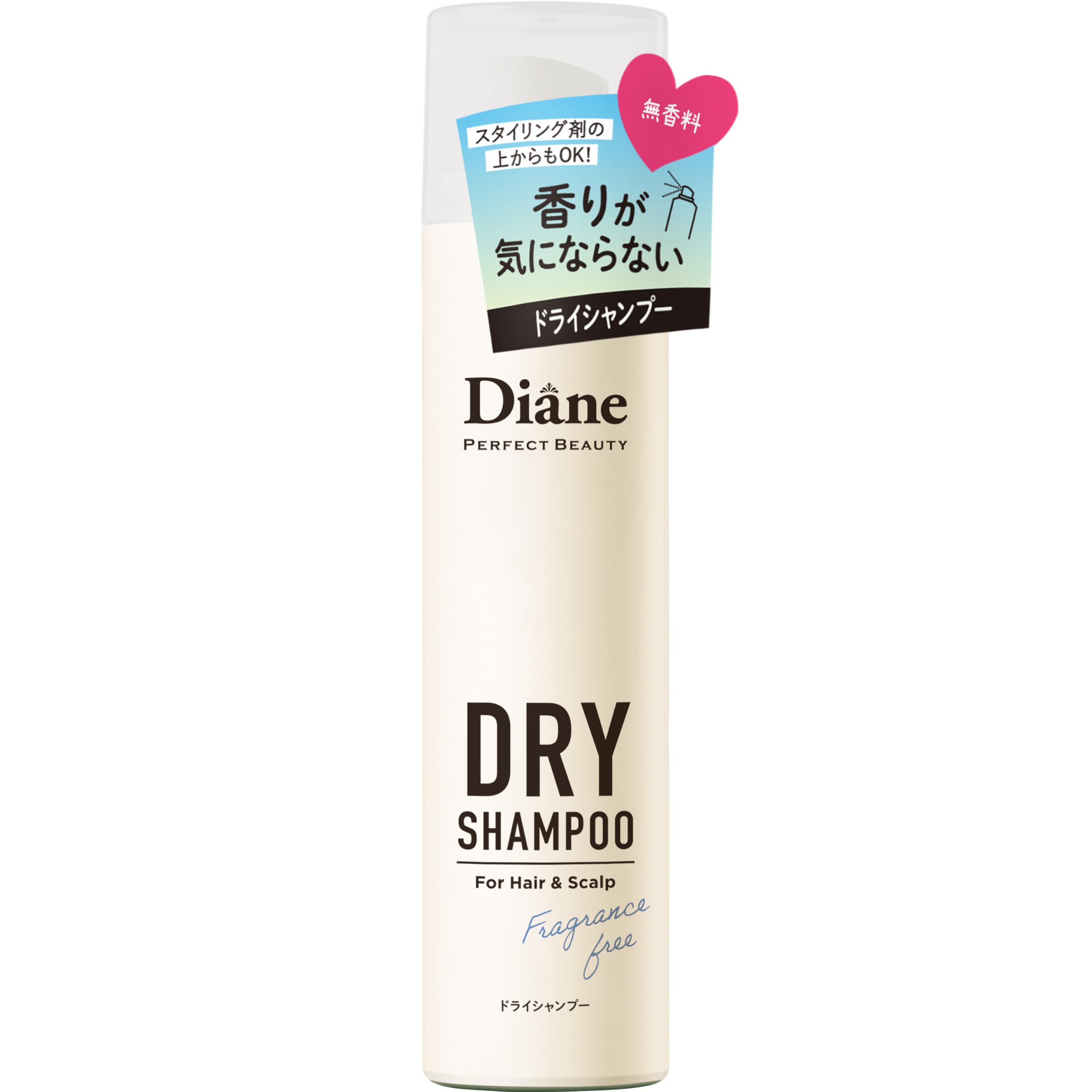 

Diane Perfect Beauty Dry Shampoo 95g (Waterless Shampoo) Fragrance-Free,