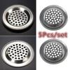 5 Pcs For Kitchen Bathroom 5 Pcs Circular Pool Steel Mesh Sink Strainer Kitchen Trap Drain Filter Suitable