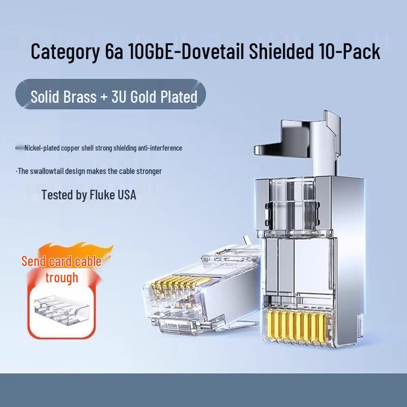 

UGREEN Cat 6A Shielded RJ45 Network Connectors (10 Pack)