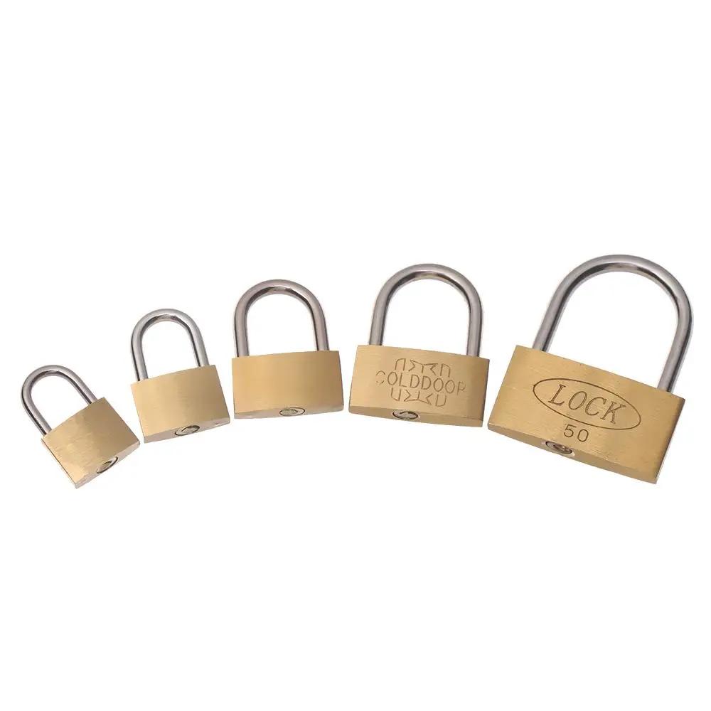 Copper Padlock Small Locks for Luggage Case Locker Home Improvement Hardware 20mm 25mm 30mm 40mm 50mm Include 3Keys