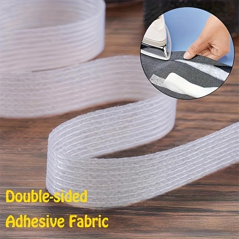 2pcs Non-Woven Fusible Sewing Tape 3937 Inches/100 Meters Polyester Hemming Tape for DIY Sewing Accessories  Ironing Mesh Lining Sewing Accessories