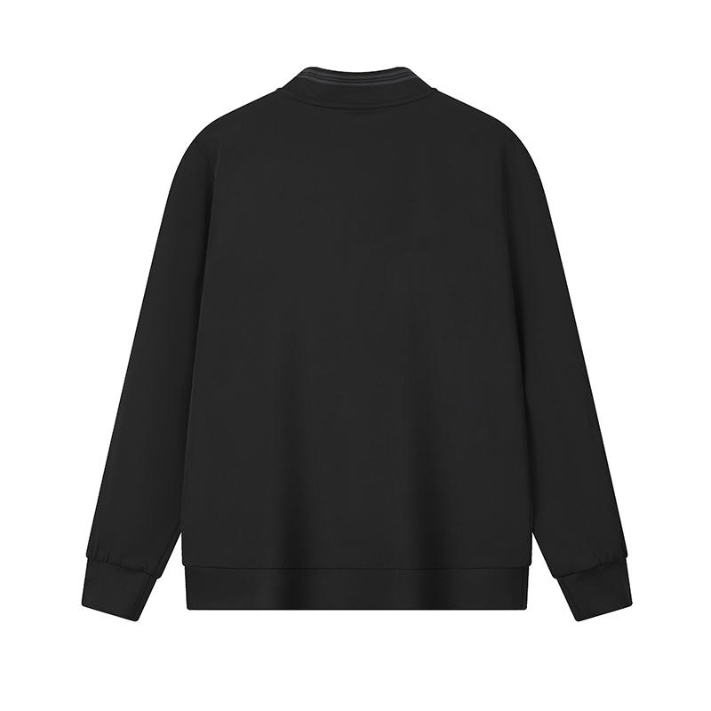 Fila White Minimalist Fashion Classic Trendy Casual Versatile Comfortable Woven Jacket Men Jacket Black F61M613709FBK