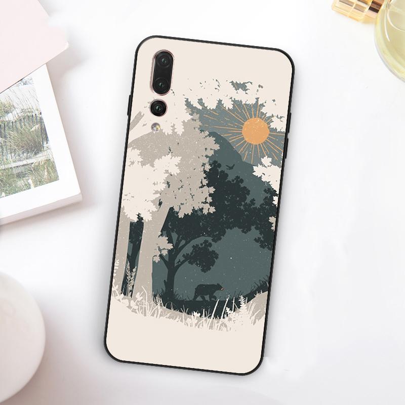 Wild MountainsMoon Lake For Huawei Nova Y73 Y72 Y90 Y70 Y60 Y91 Y61 12s 12i 11i 8i 9 10 SE P60 P30 Pro P40 Lite Case