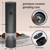 B97A-Adjustable Coarseness Electric Salt And Pepper Grinder Set, Refillable Mill Grinder For Kitchen Use