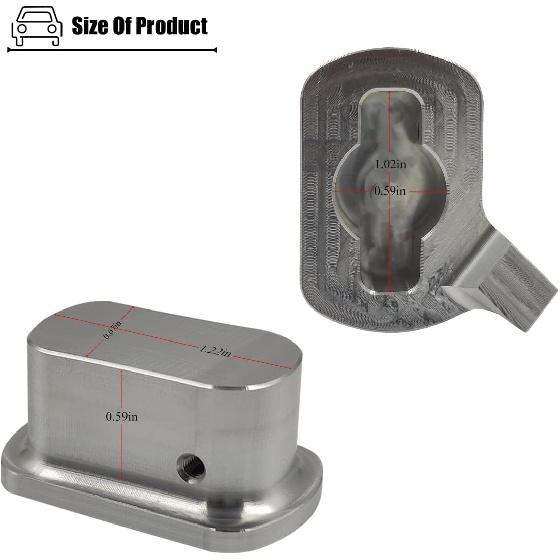 Aluminum Tailgate Hinge Bushing Compatible with Nissan Titan 2005 to 2024 Year, for Rear Right Side