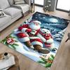 1pc Santa Claus, Polar Bear Carpet Office Rug Outdoor Mat Home Decor Area Carpet Festival Gift Office desk chair carpet