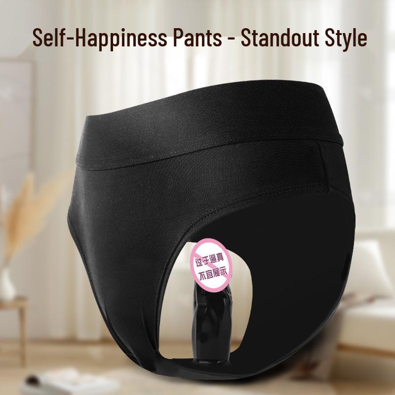 Long Love Erotic Wear: Realistic Dildo Mask with Self-Stimulation Pants & Masturbator