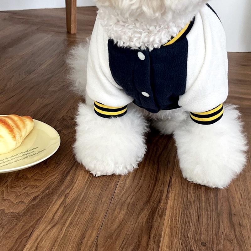 Autumn Winter Retro Style Polar Fleece Dog Sweater For Small Breed Dogs Bichon Schnauzer Pet Clothes Warm Cozy Puppy Apparel