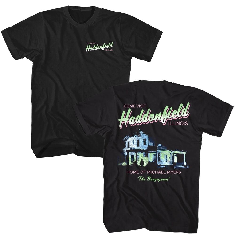 Halloween Visit Haddonfield Illinois Men T Shirt Home of Michael Myers Scary S