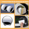 Blind Spot Mirror for Car 2.16 Inch Suction Cup Rearview Mirror Wide Angle Automotive Side View with Easy Installation and Clear Glare-Reducing