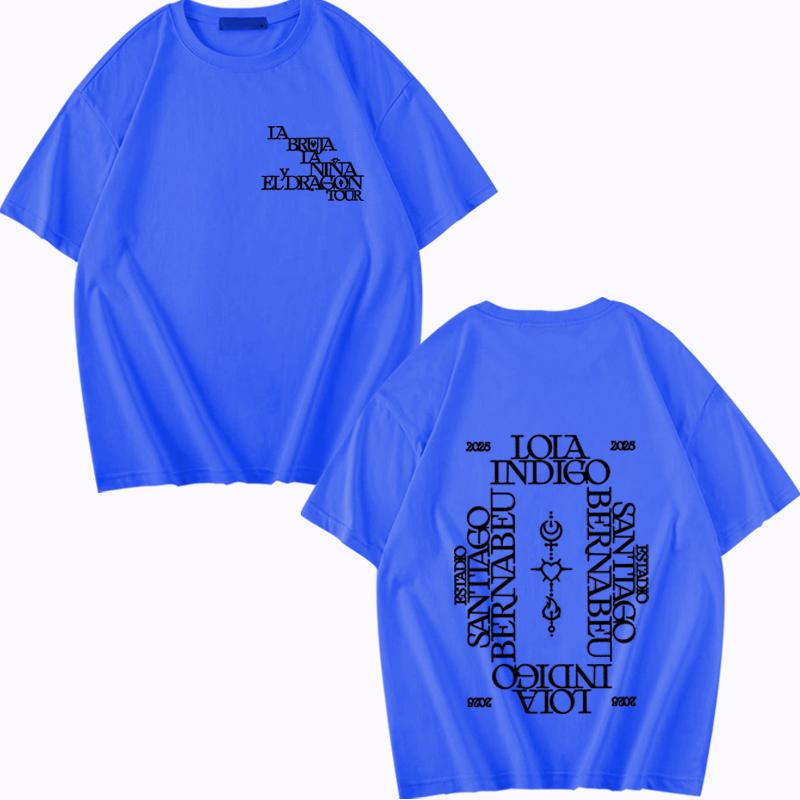 Lola Indigo 2025 Tour T Shirt Men Women Oversized 100% Cotton Hot Sale Short Sleeve Summer Fashion Print Unisex Plus Size Tops