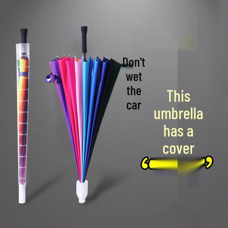 Nanqiao 16-Rib Windproof Automatic Straight Umbrella