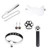 Nekomusume Flirting Set: SM Toys with Restraint Collar & Bone Gag