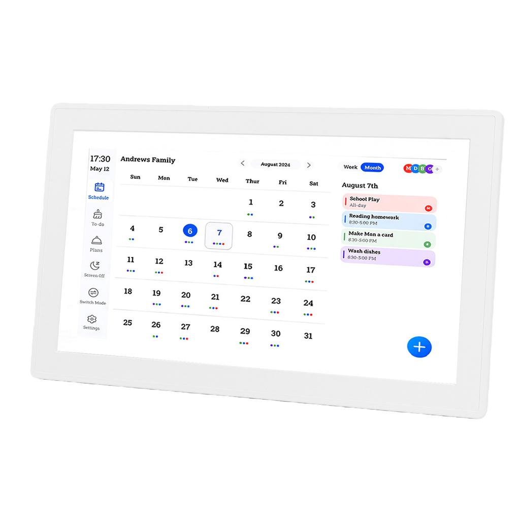 15.6 Inch Smart Photo Frame Digital Calendar Family Schedule Management Touch Screen Display for Living Room Kitchen