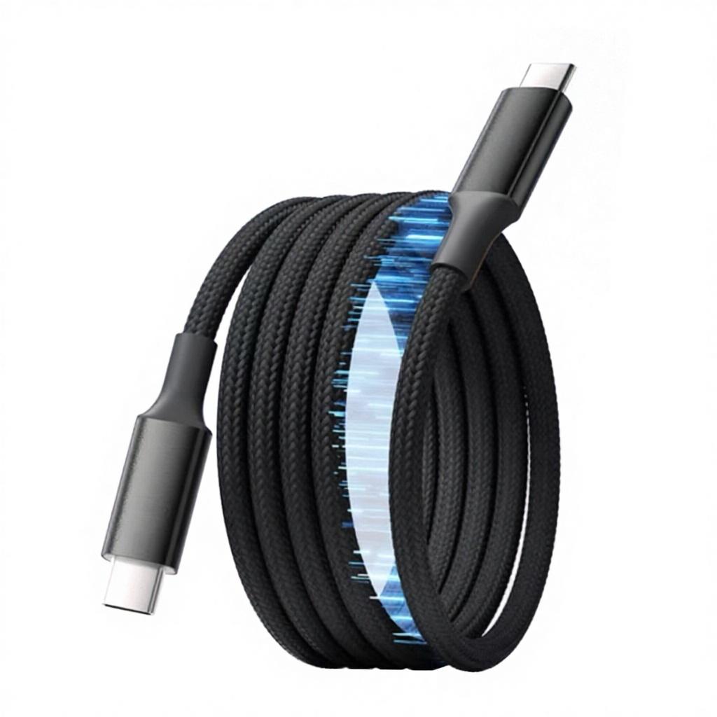 Magnetic Type-C Charging Cable & Data Cable 60W/100W Super Fast Charge One-Piece Molding