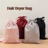 Flannel Hairdryer Storage Bag Dust-poof Drawstring Storage Bag Durable Hair Dryer Bag  Travel